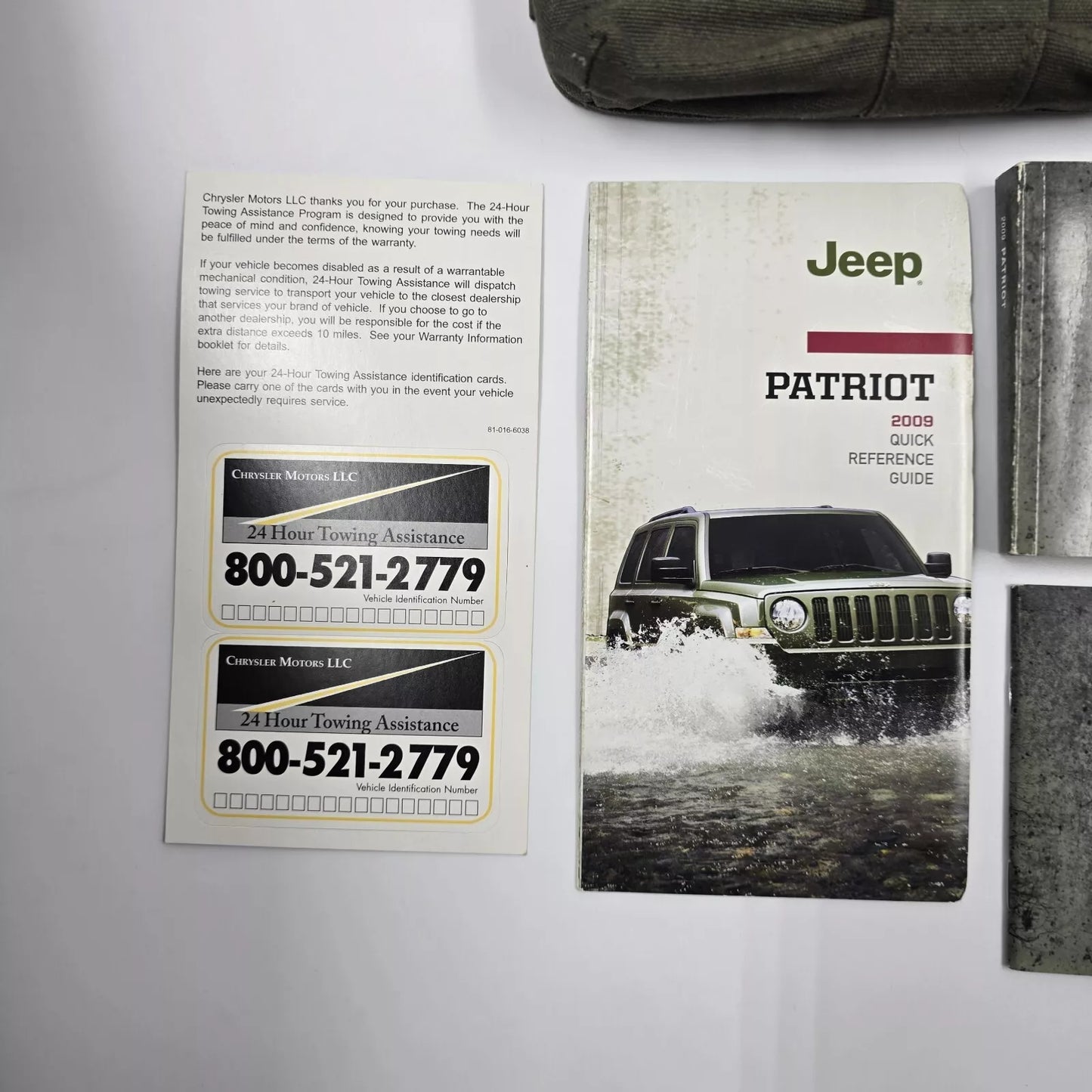 2009 JEEP PATRIOT OWNERS MANUAL & CASE