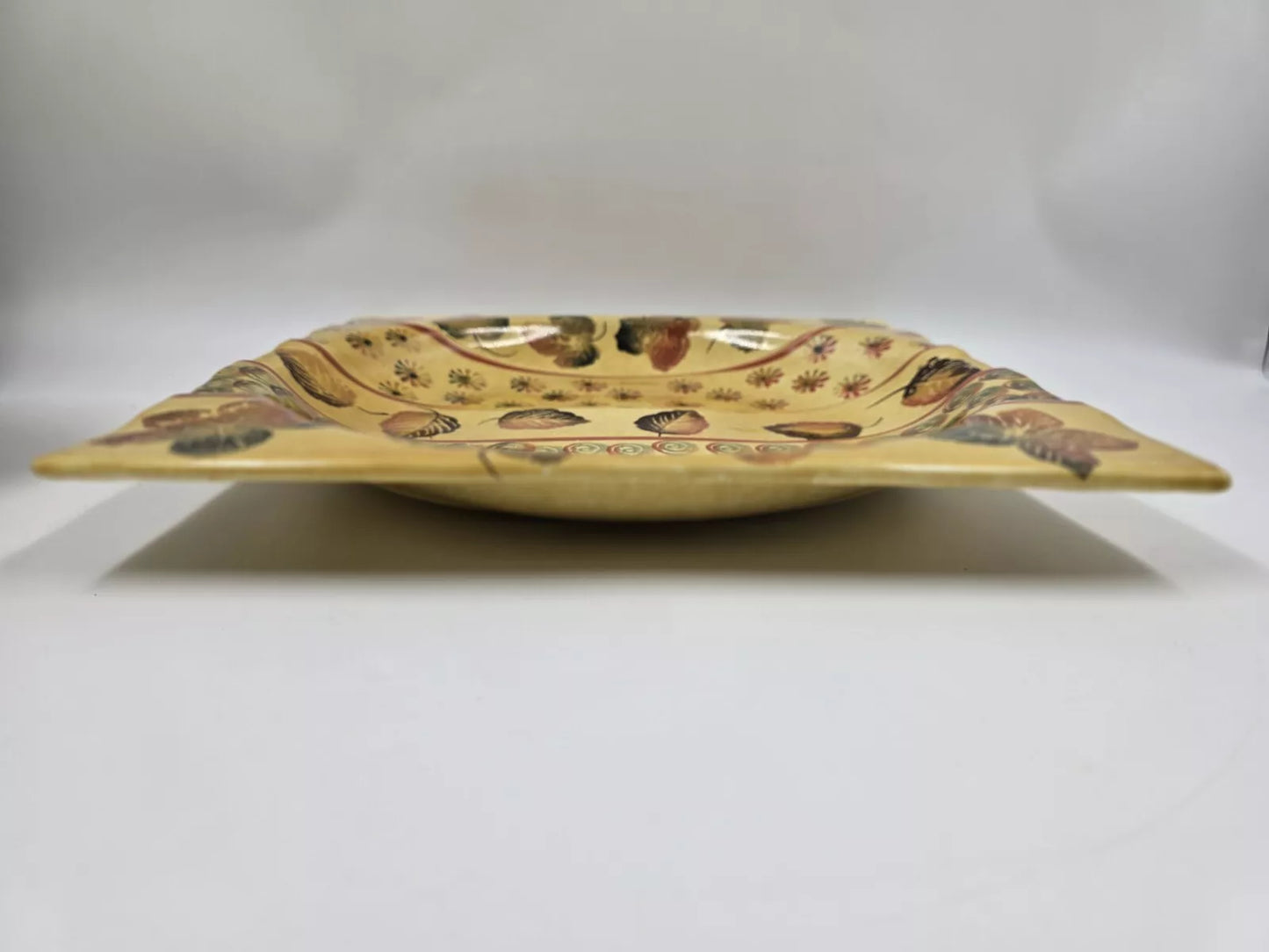 Italian Ceramic Hand Painted Large Plate/Bowl Made in Italy 13"