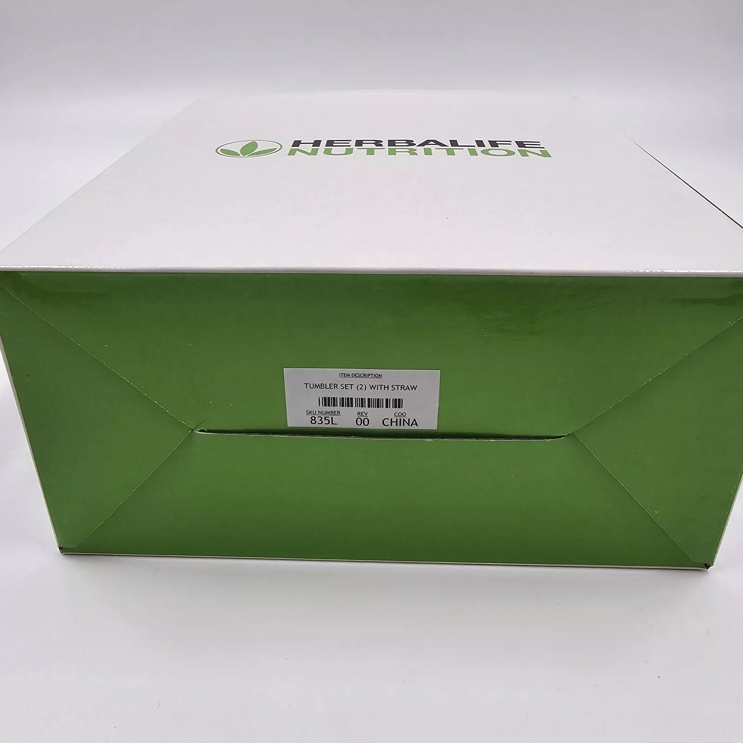 Herbalife Nutrition 2 Piece Stainless Steel Tumbler Set w/ Straw 16 oz Brand New