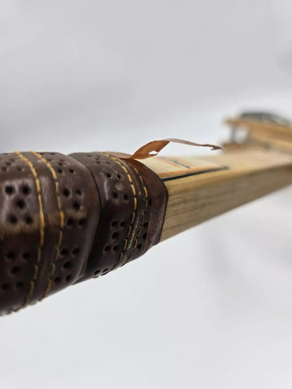 VINTAGE MACGREGOR "FLEETWOOD" WOODEN TENNIS RACQUET. With Dunlop Protector