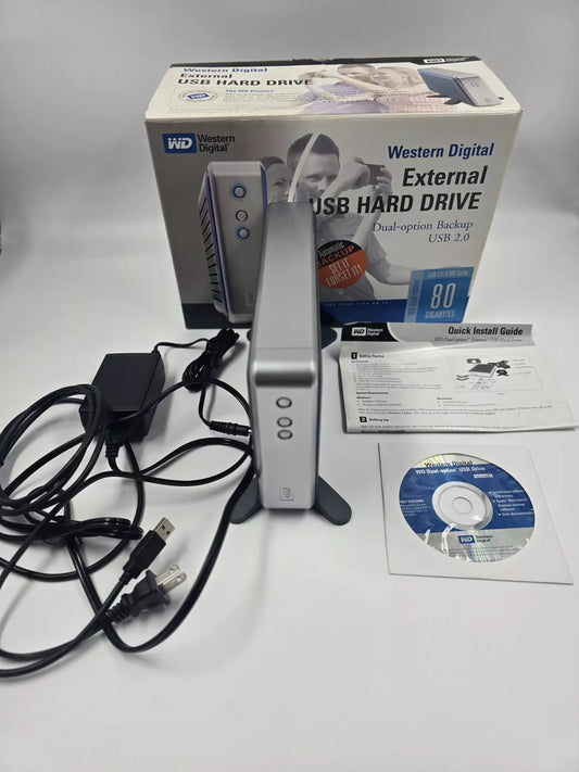 Western digital external usb hard drive 80 gb wd800b015-RNN