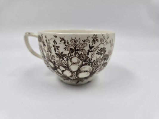 Johnson Bros. England Windsor Ware Dover Brown 2 1/2 Inch Flat Cup