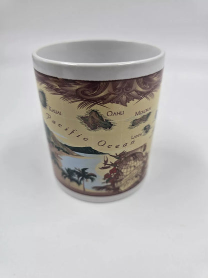 The Sandwich Islands Hawaii Island Chain Collectible Coffee Mug