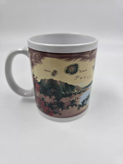 The Sandwich Islands Hawaii Island Chain Collectible Coffee Mug