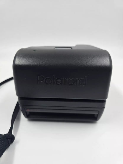 Polaroid One Step Close-Up 600 Instant Film Camera With Strap Working Flash Vtg