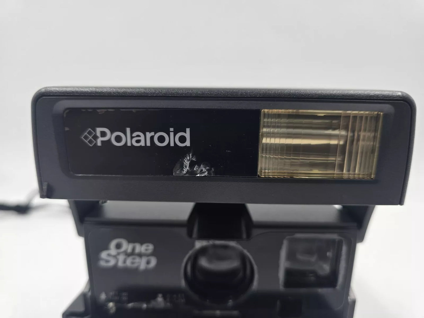 Polaroid One Step Close-Up 600 Instant Film Camera With Strap Working Flash Vtg