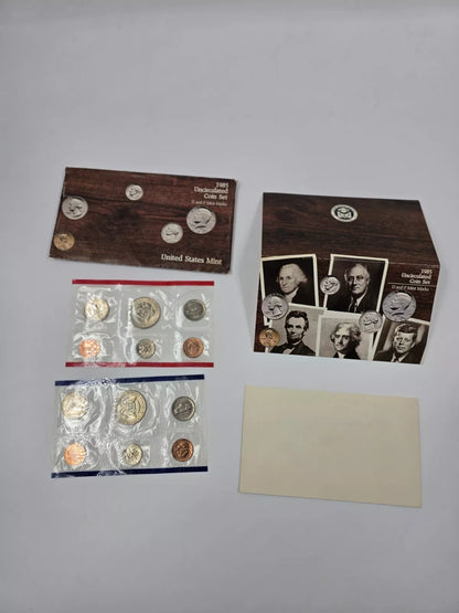 Uncirculated U.S Mint 1985-2002 Comes with Everything Pictured (See Photos)