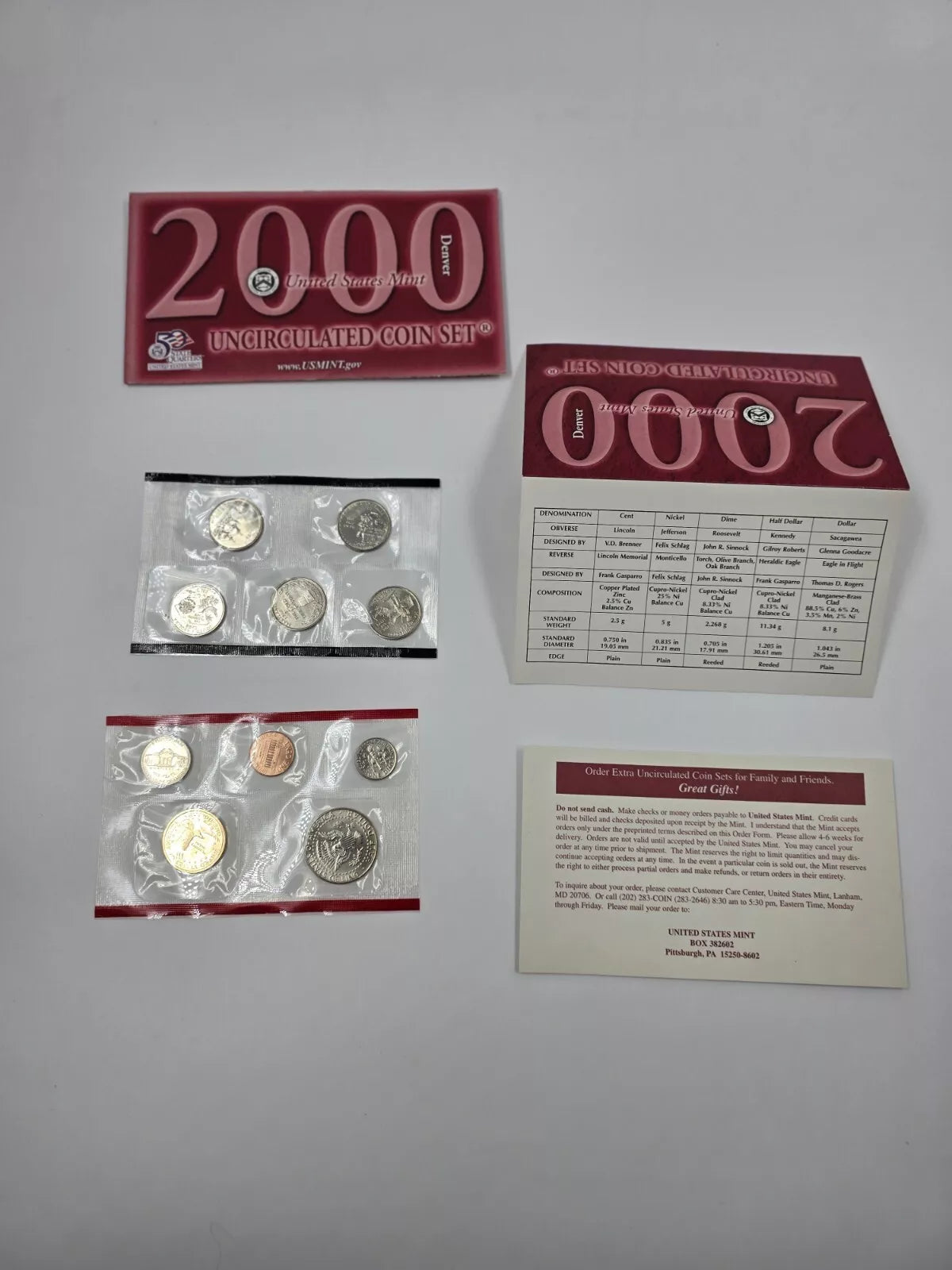 Uncirculated U.S Mint 1985-2002 Comes with Everything Pictured (See Photos)