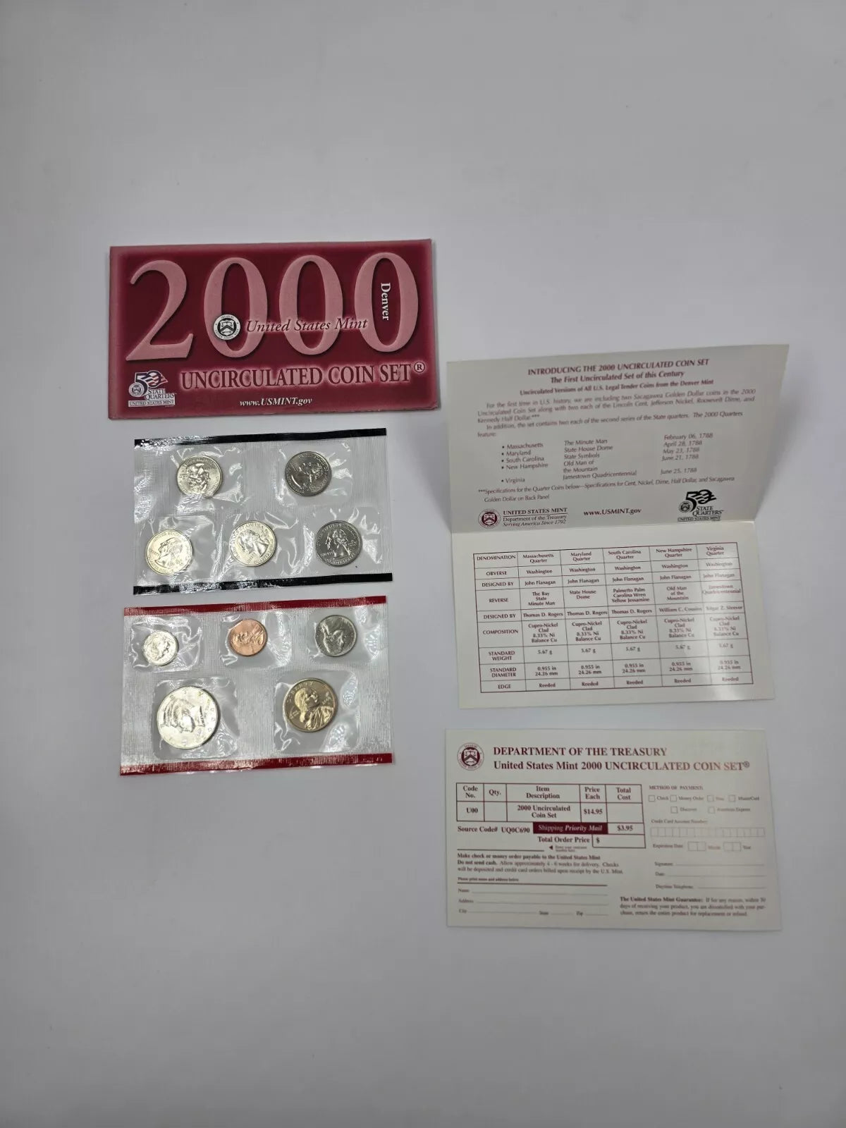 Uncirculated U.S Mint 1985-2002 Comes with Everything Pictured (See Photos)