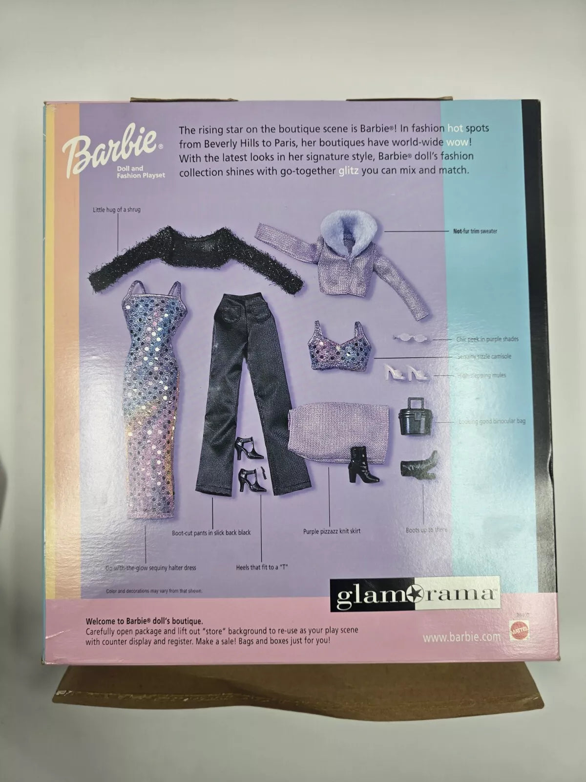 Mattel 1999 Barbie GlamOrama Special Edition Fashion Giftset #26400 NIB (READ)