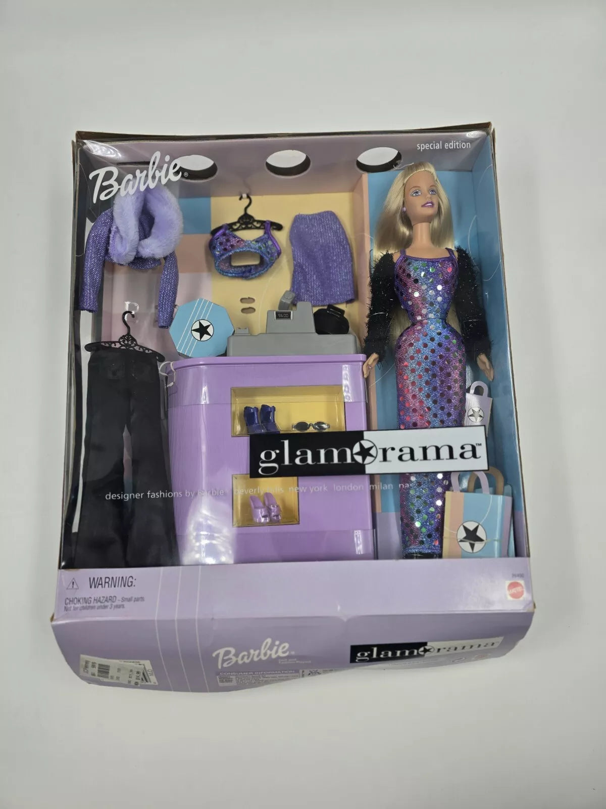 Mattel 1999 Barbie GlamOrama Special Edition Fashion Giftset #26400 NIB (READ)