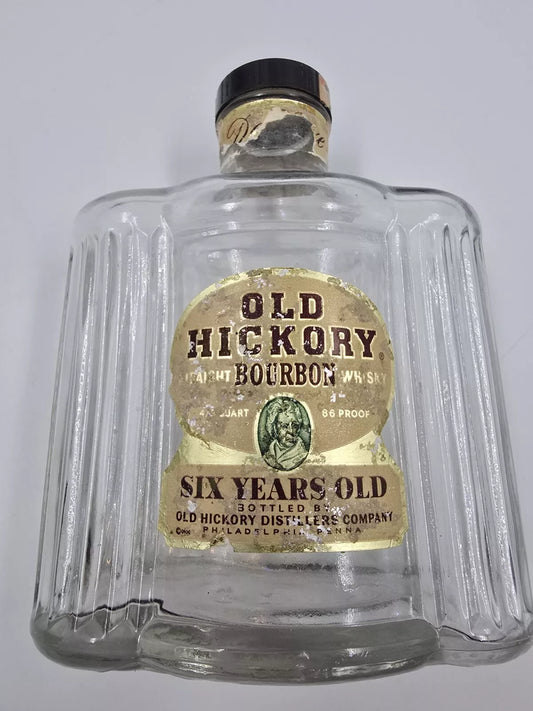 Old Hickory Bourbon 4/5 Quart 1946 Bottle and Lid Only