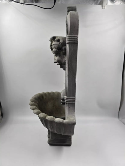 Large Plaster Wall Fountain Antique Style Art Gothic/Angel/Demon/Gargoyle