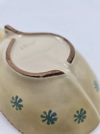 Spoon Rest, Made in Italy, Deep For Ladles Floral/Swirl Pattern