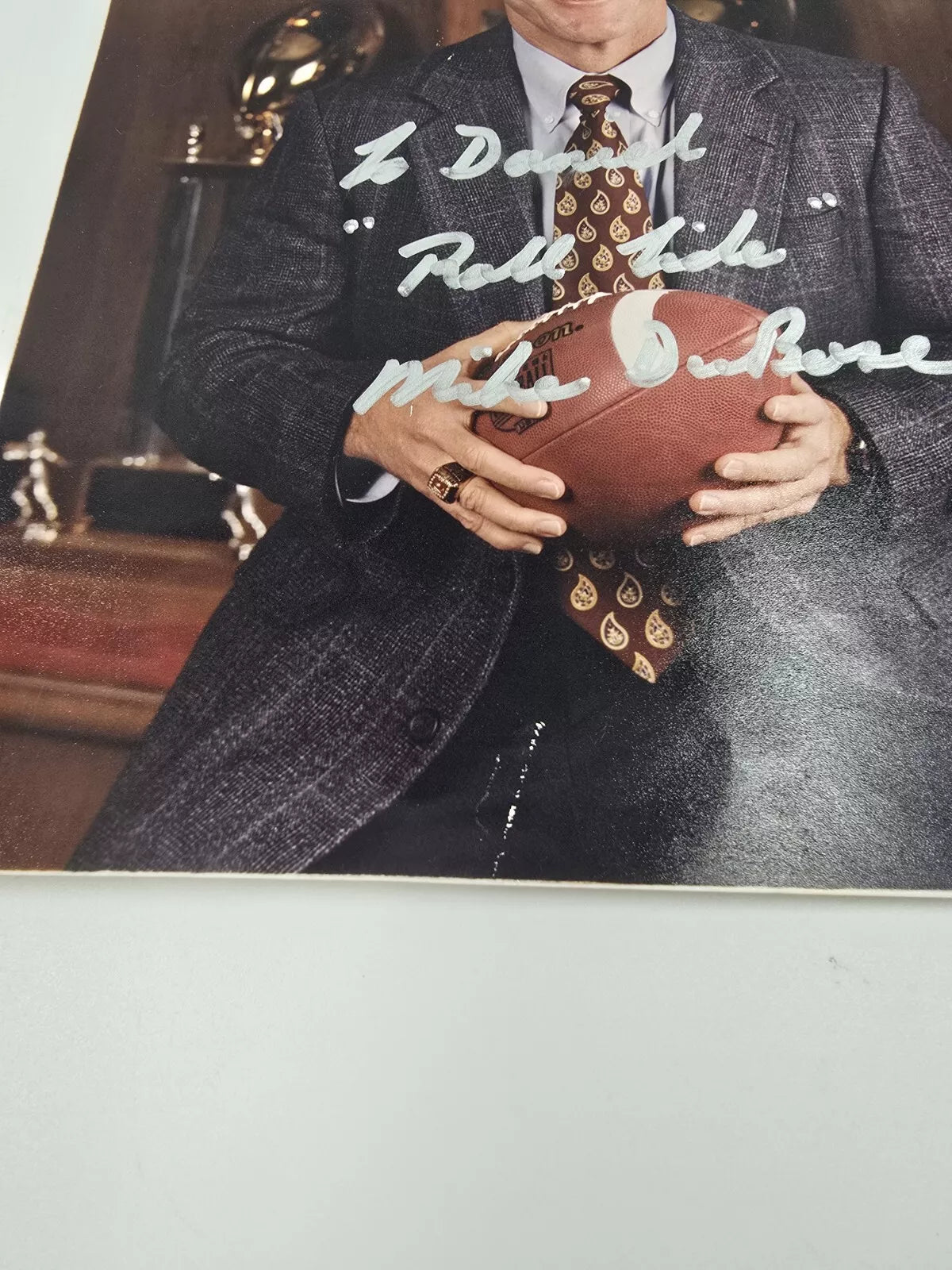 Mike Dubose University of Alabama Coach Signed 8x10