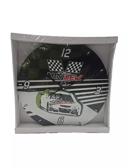 Mountain dew 16" racing wall clock