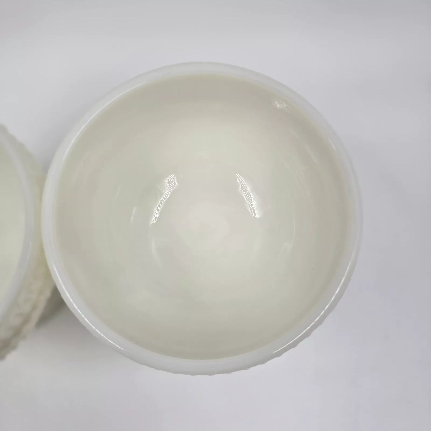 Pioneer Woman Adeline Snow Sundae Cup Bowl Milk Glass New Set of 3