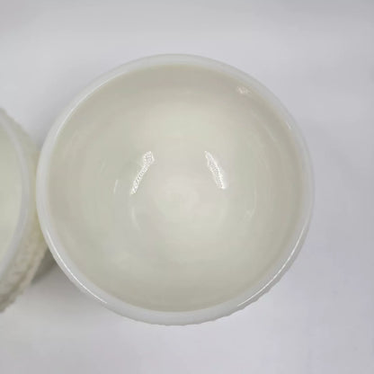 Pioneer Woman Adeline Snow Sundae Cup Bowl Milk Glass New Set of 3