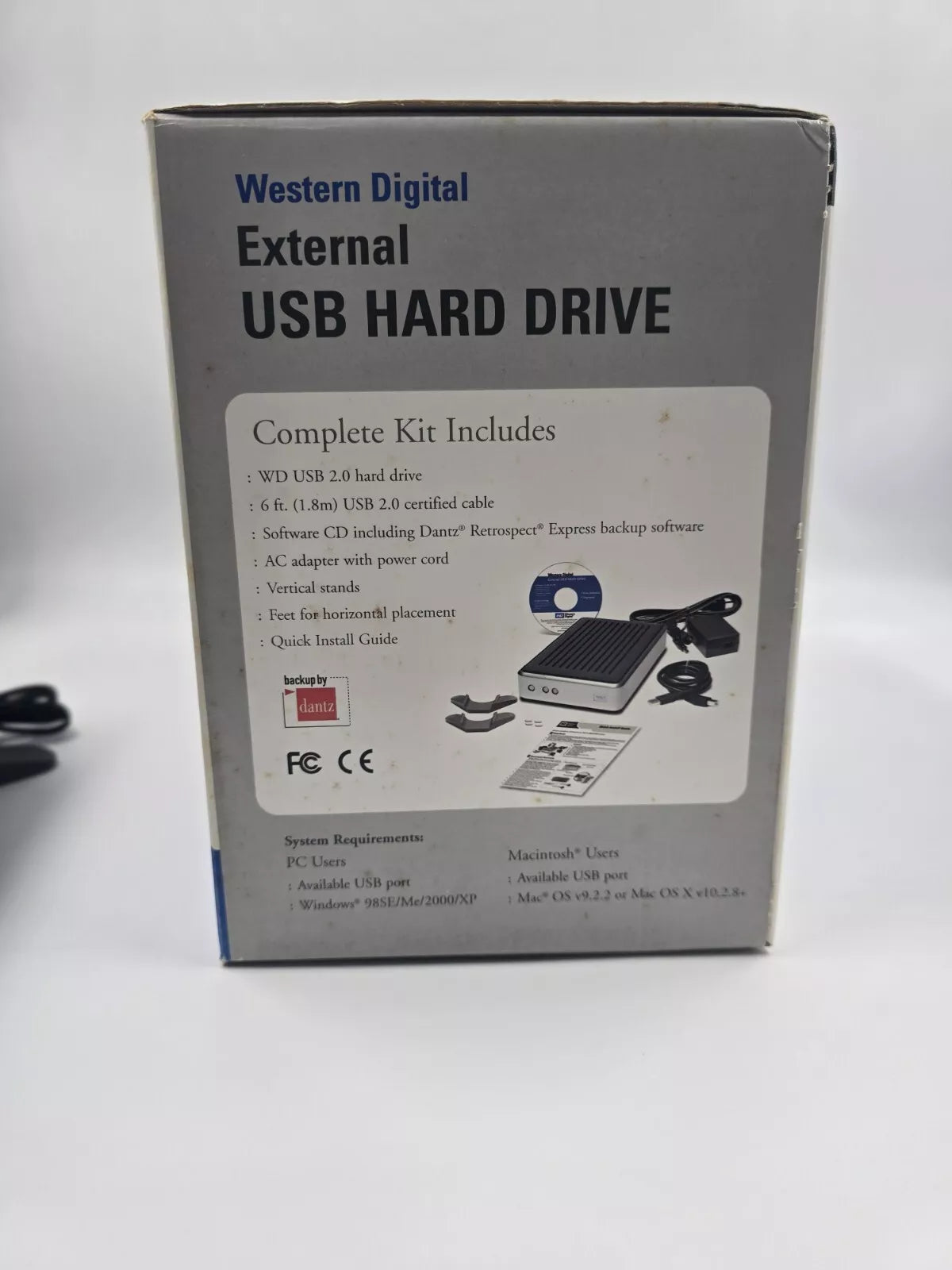 Western digital external usb hard drive 80 gb wd800b015-RNN
