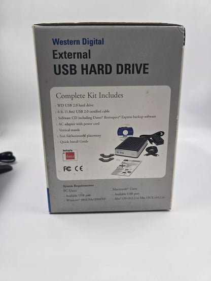 Western digital external usb hard drive 80 gb wd800b015-RNN