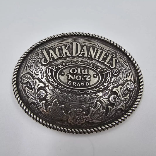 Jack Daniel's Old No 7 Brand Belt Buckle Fancy Design 2005 Numbered 4" x 3" EUC