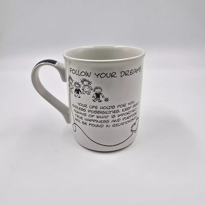 Follow your dreams ceramic mug Children of the Inner Light Marci Enesco