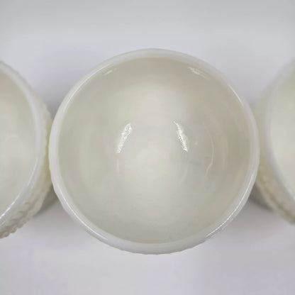 Pioneer Woman Adeline Snow Sundae Cup Bowl Milk Glass New Set of 3