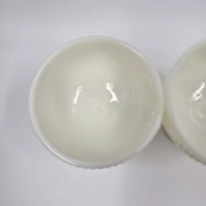 Pioneer Woman Adeline Snow Sundae Cup Bowl Milk Glass New Set of 3