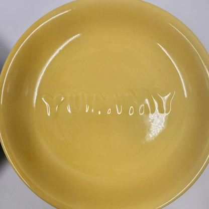 Lot Of 4 9" Ceramic Plates-MUNCHIES GOODIES TREATS YUMMY.