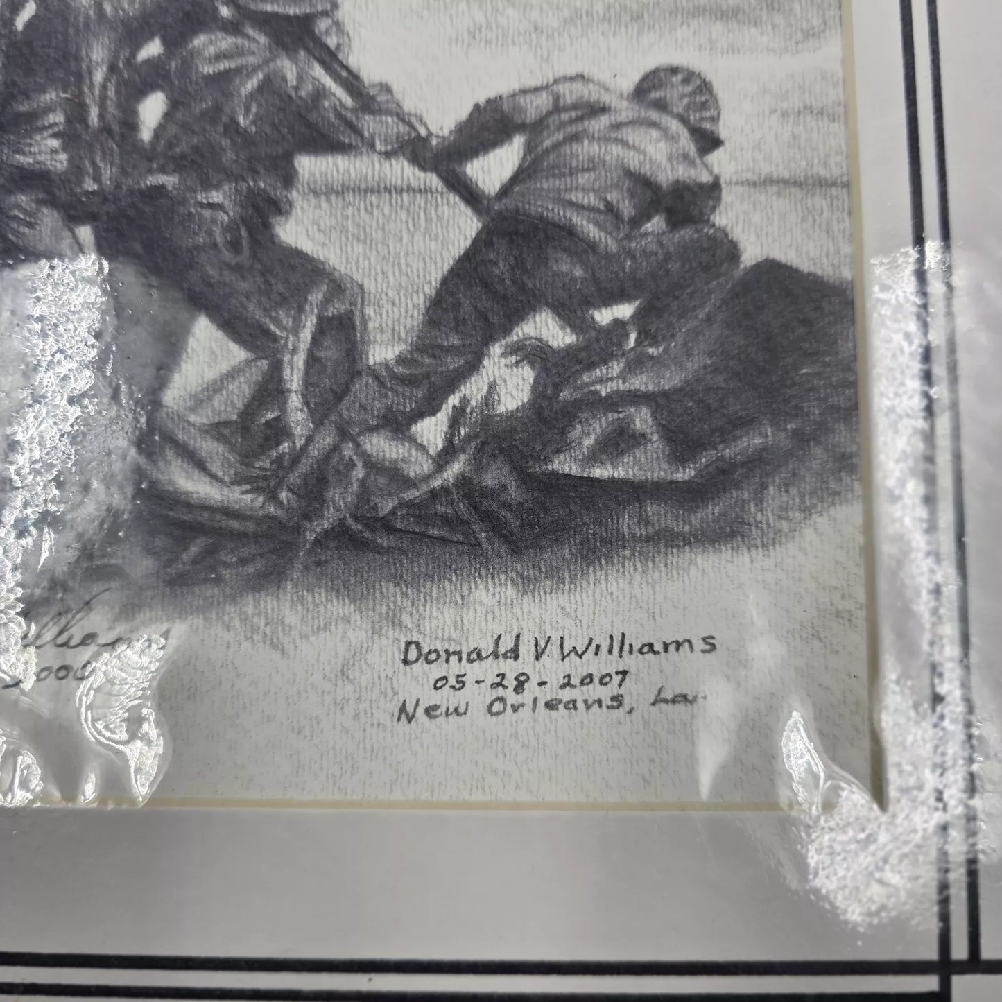 Vintage Donald V. Williams Signed, Limited Edition "Iwo Jima" Art Print