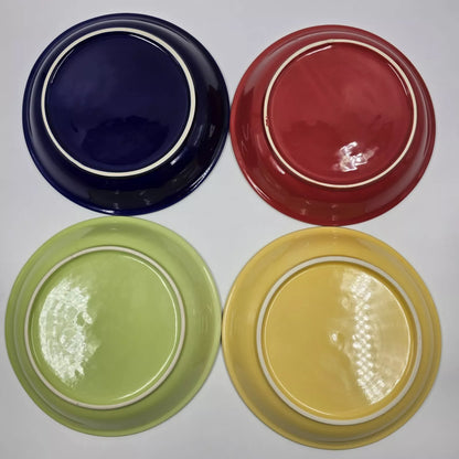 Lot Of 4 9" Ceramic Plates-MUNCHIES GOODIES TREATS YUMMY.